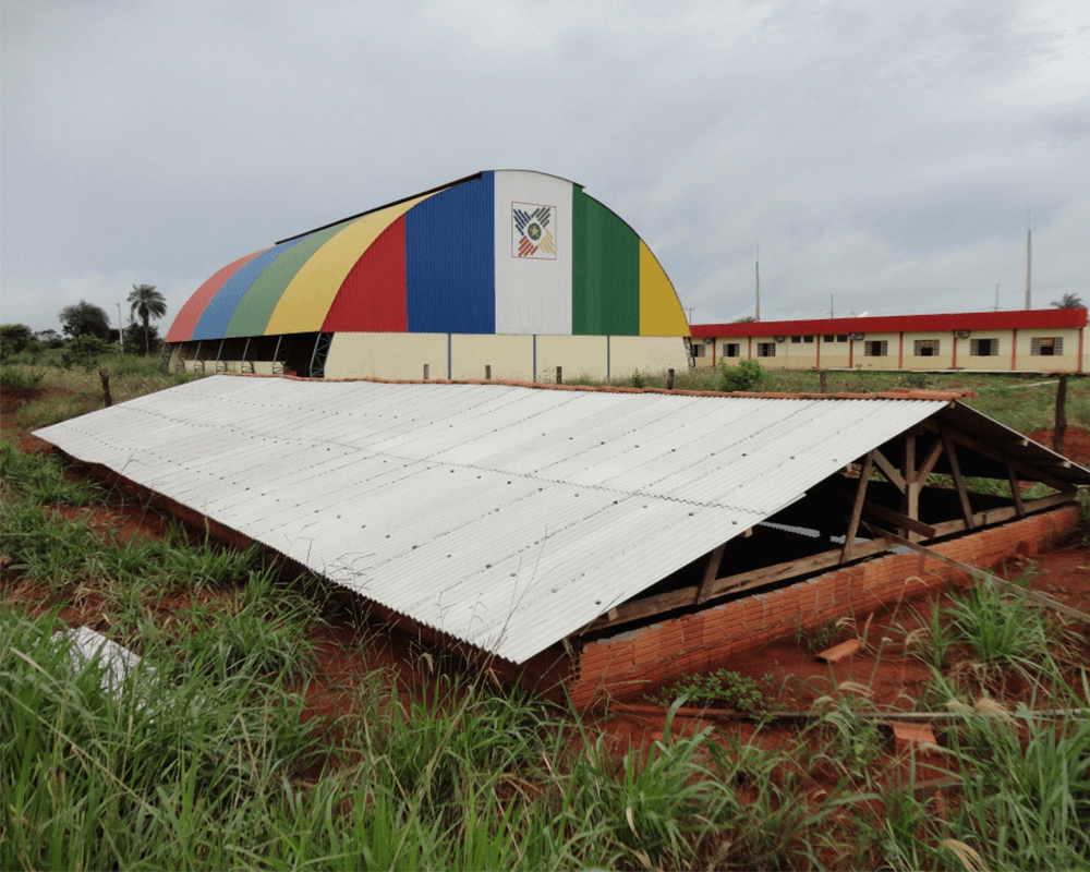 Projeto cisterna em escola estadual Cáceres MT